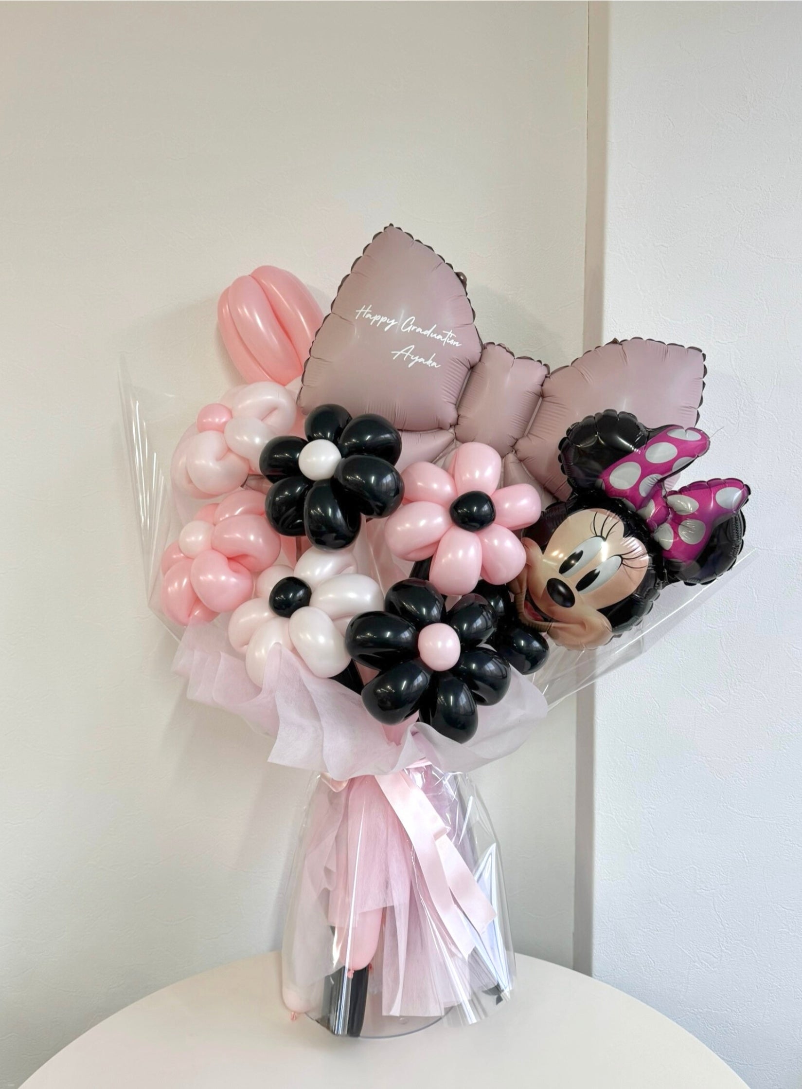 【卒業式・誕生日・記念日ギフト】キャラクターブーケ リボン ディズニー ミニー