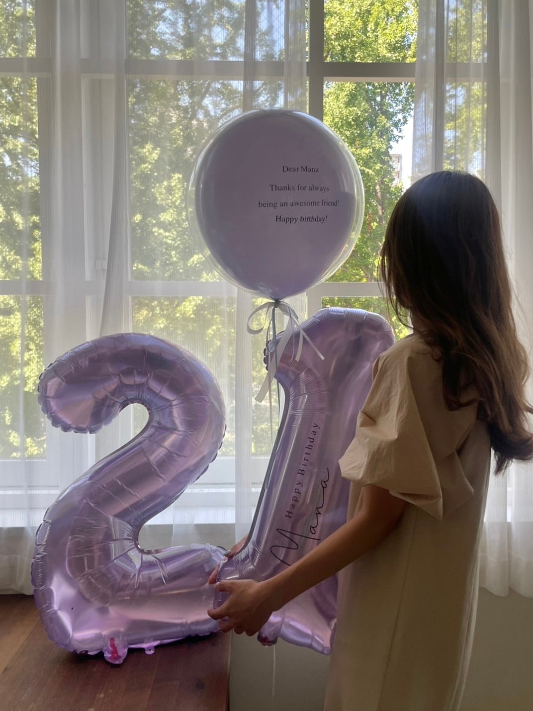 Number balloon -BIG size-《文字入れあり》【全7色】