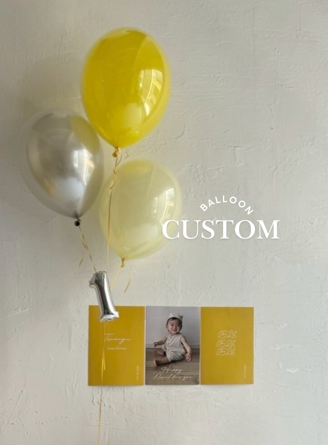 oval balloon 3set ナンバーバルーン 【カスタマイズ】