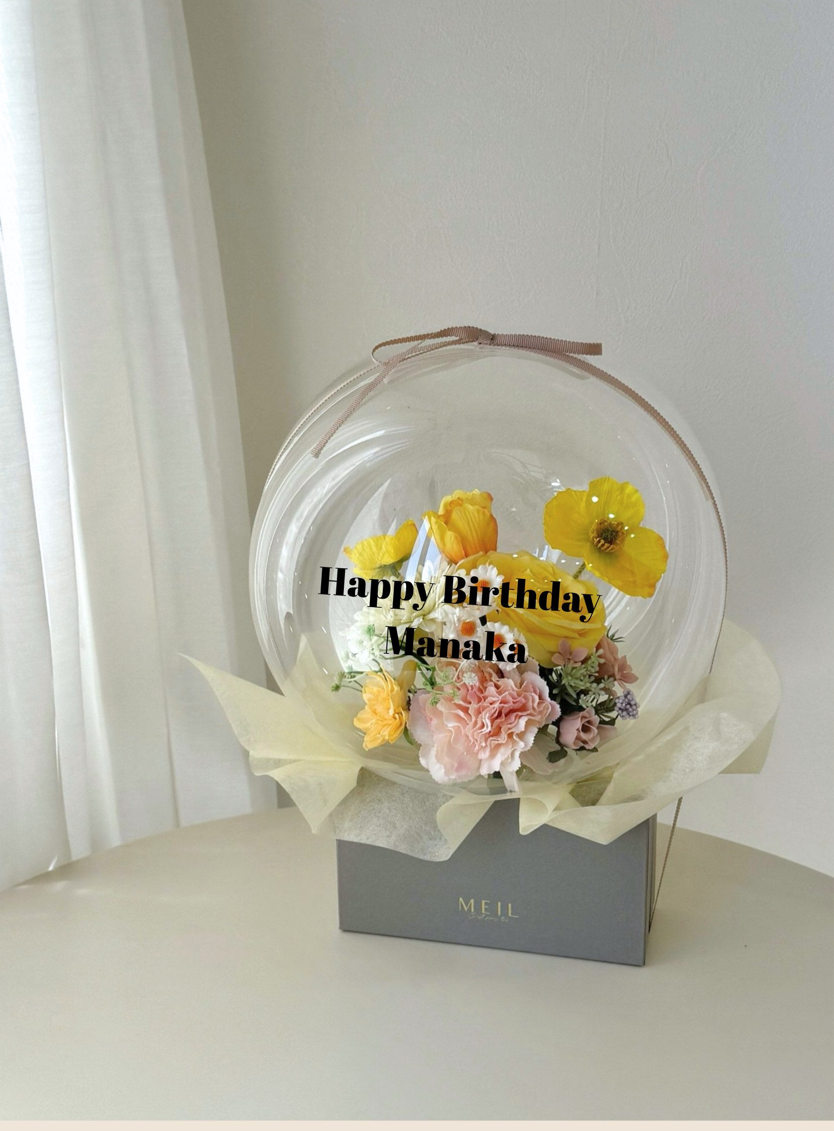 【誕生日・結婚式・母の日ギフト】バルーンフラワー ボックス Mサイズ -11-