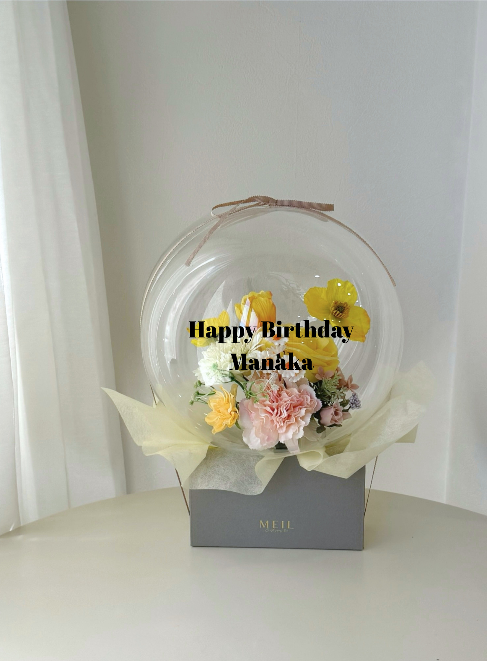 【誕生日・結婚式・母の日ギフト】バルーンフラワー ボックス Mサイズ -11-