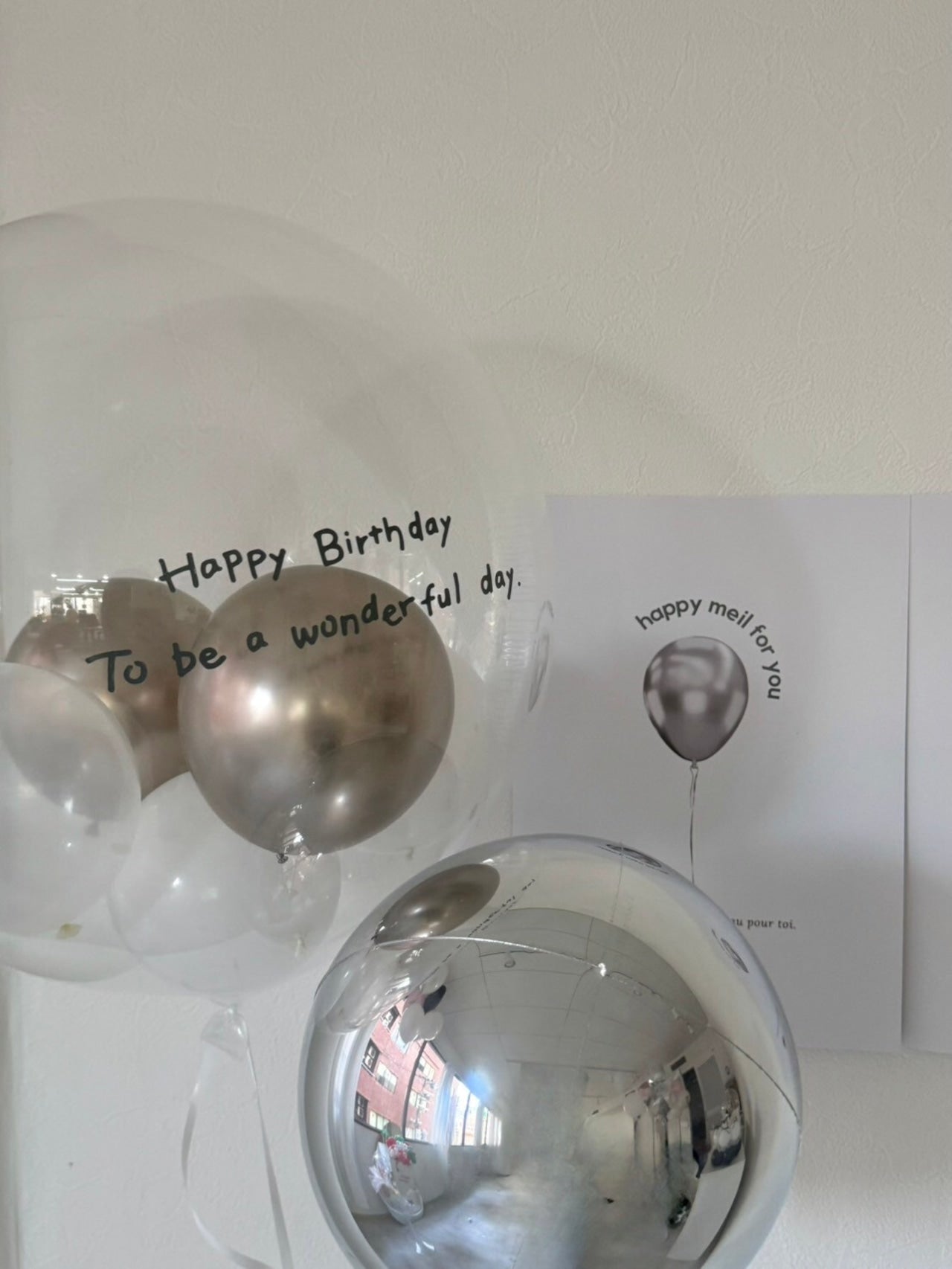 clear round balloon 2SET -SMALL size-【全6色】