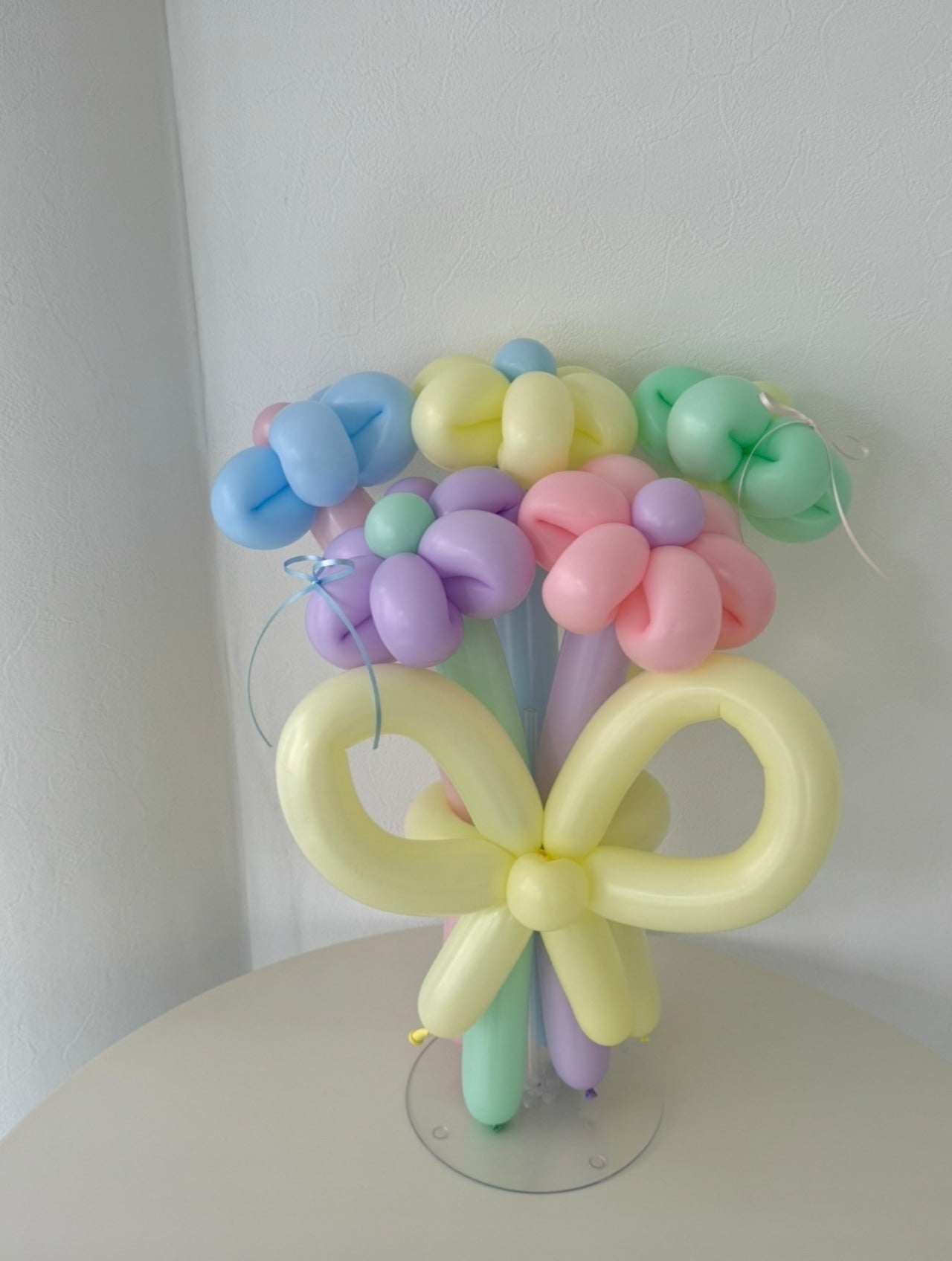 balloon flower bouquet 5本  -リボンver-【サテンリボン付き】【全7色】