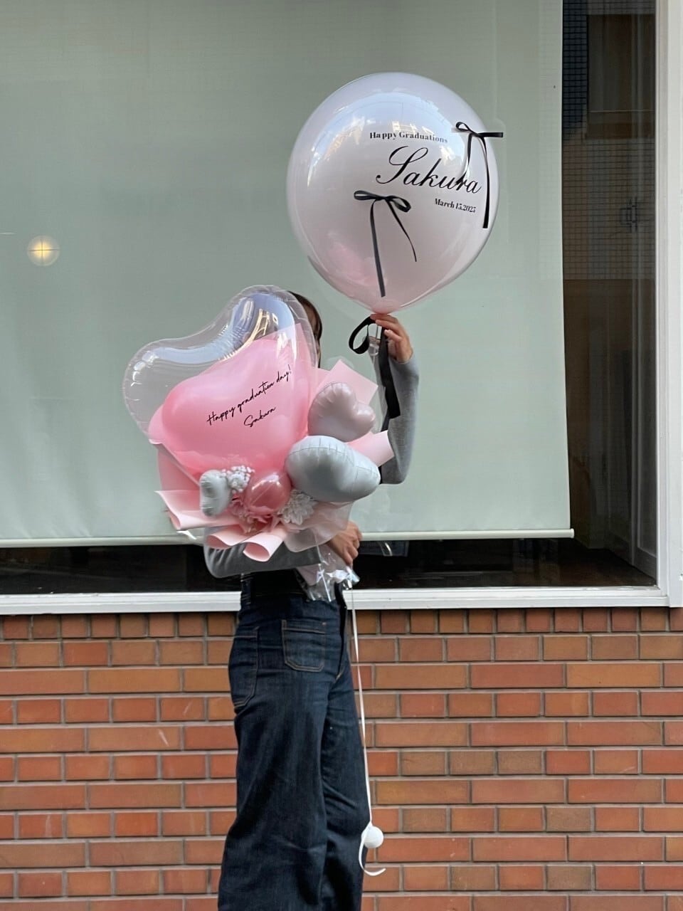 belle heart balloon bouquet 【全6色】