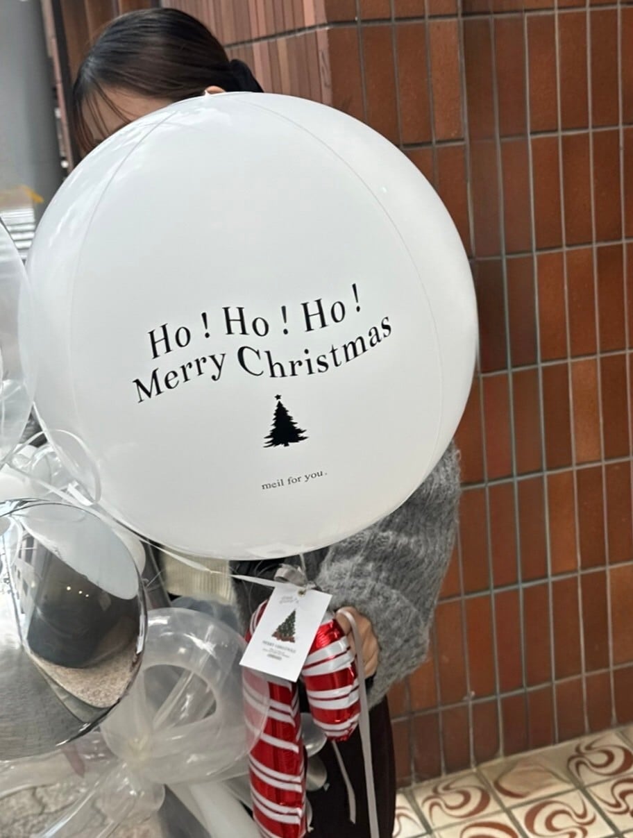 ball float balloon -03- 【赤・白2色展開】【クリスマス】