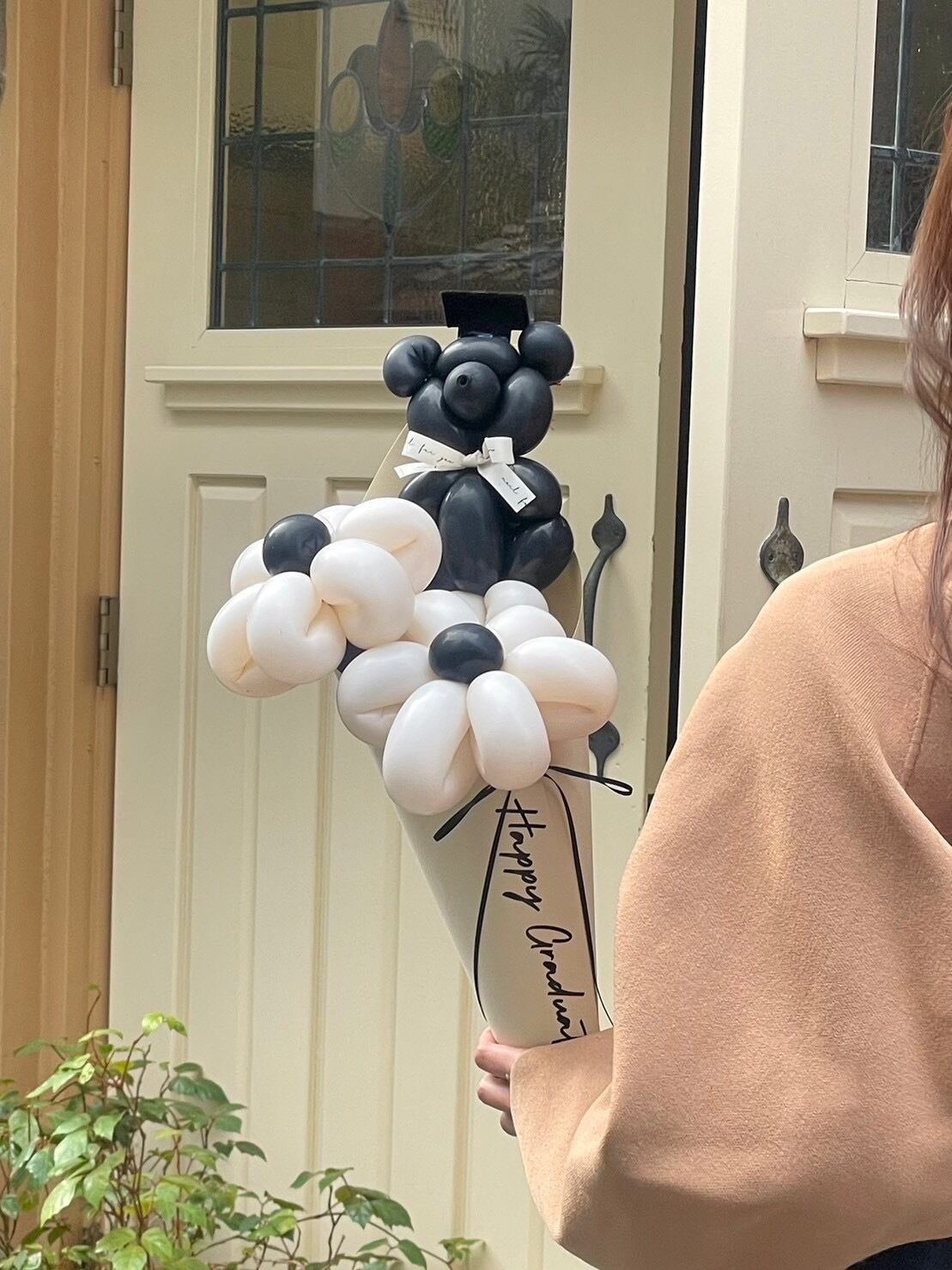 【卒業式】卒業帽くま バルーンスティックブーケ ｜全5色