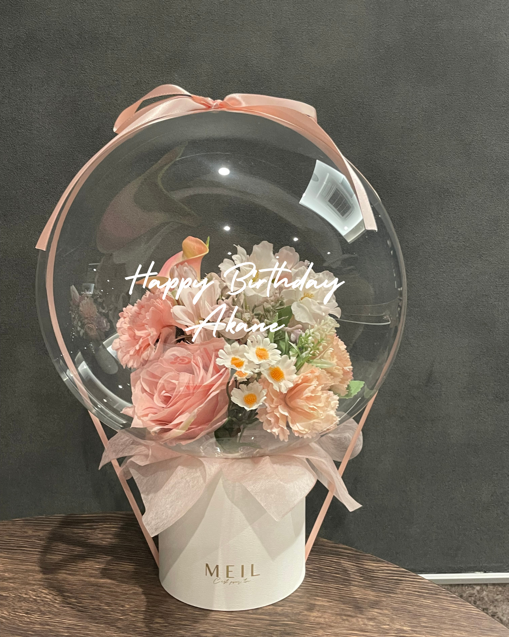 【誕生日・結婚式・記念日ギフト】バルーンフラワー ボックス Mサイズ -15-