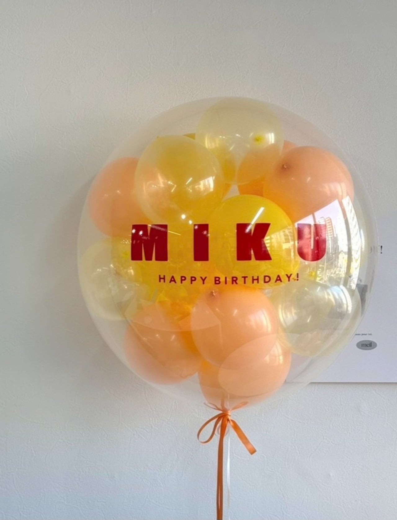 warm color design 03 float balloon -BIG size- 【カラー変更可】