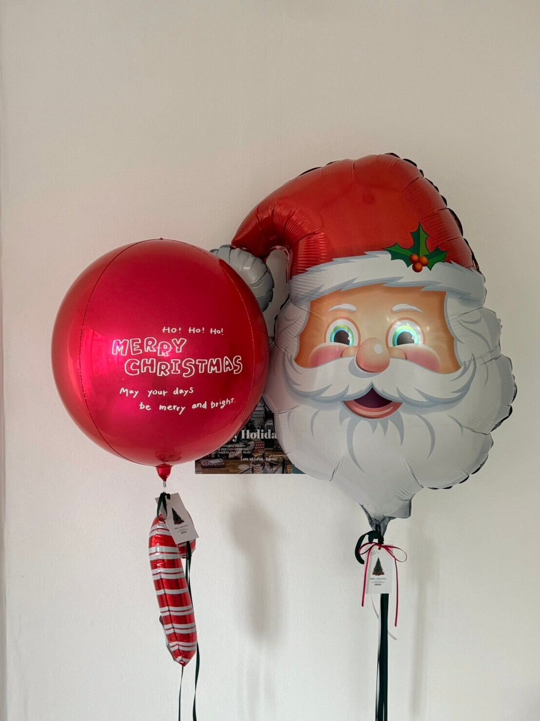 ball float balloon -04- 【赤・白2色展開】【クリスマス】