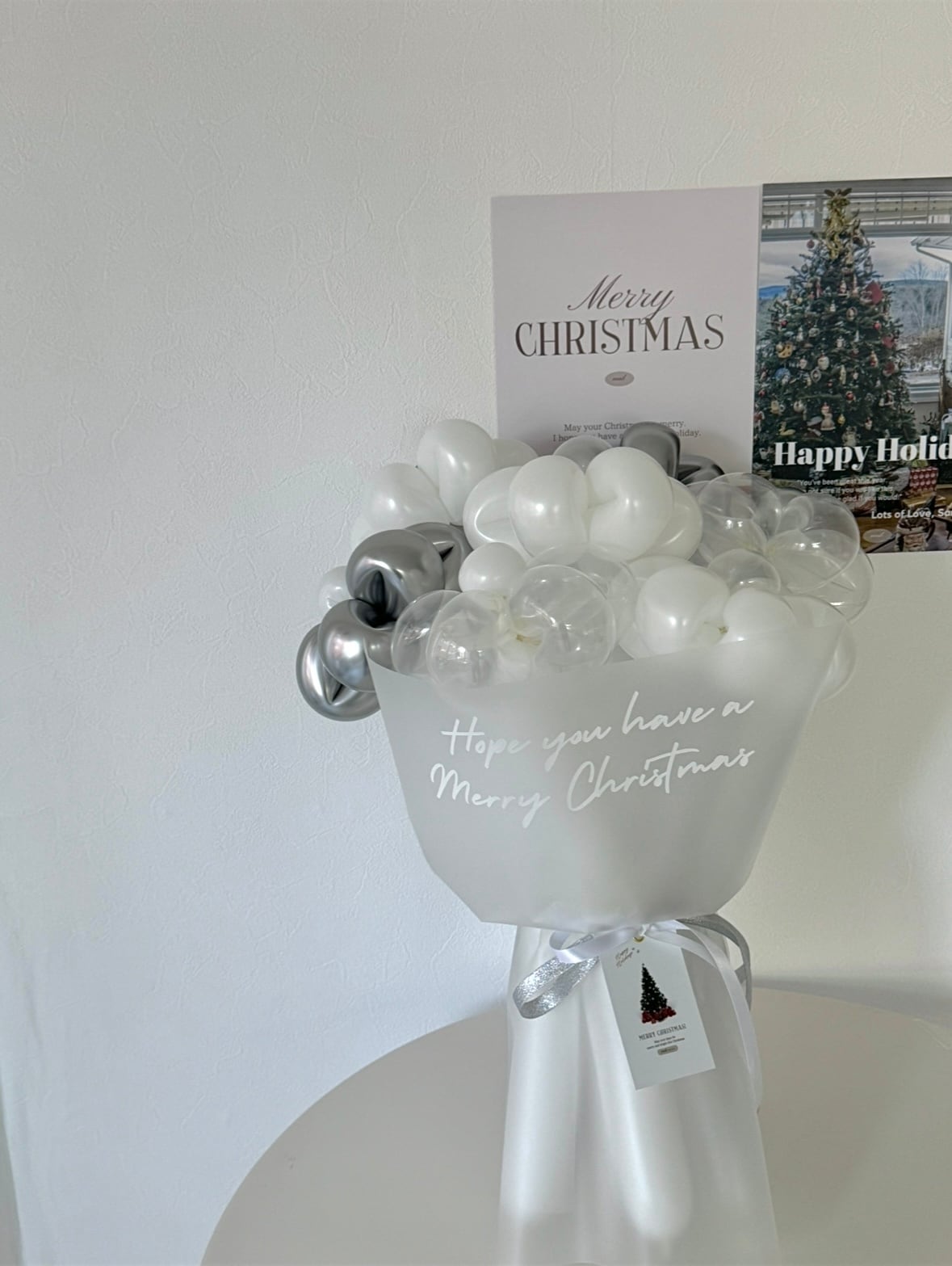 Xmas balloon flower bouquet -02-【クリスマス】