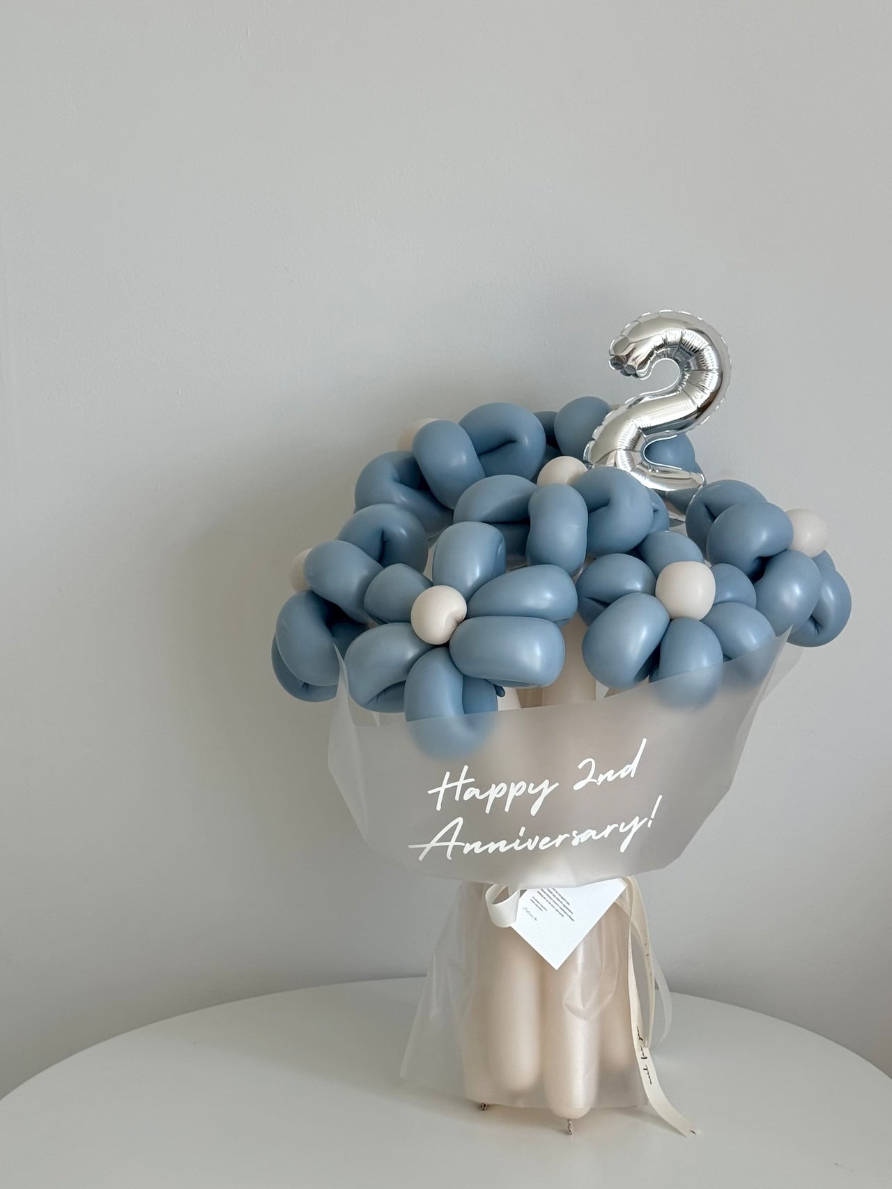 balloon flower bouquet-ナンバーバルーン付き【選択可】【全41色】