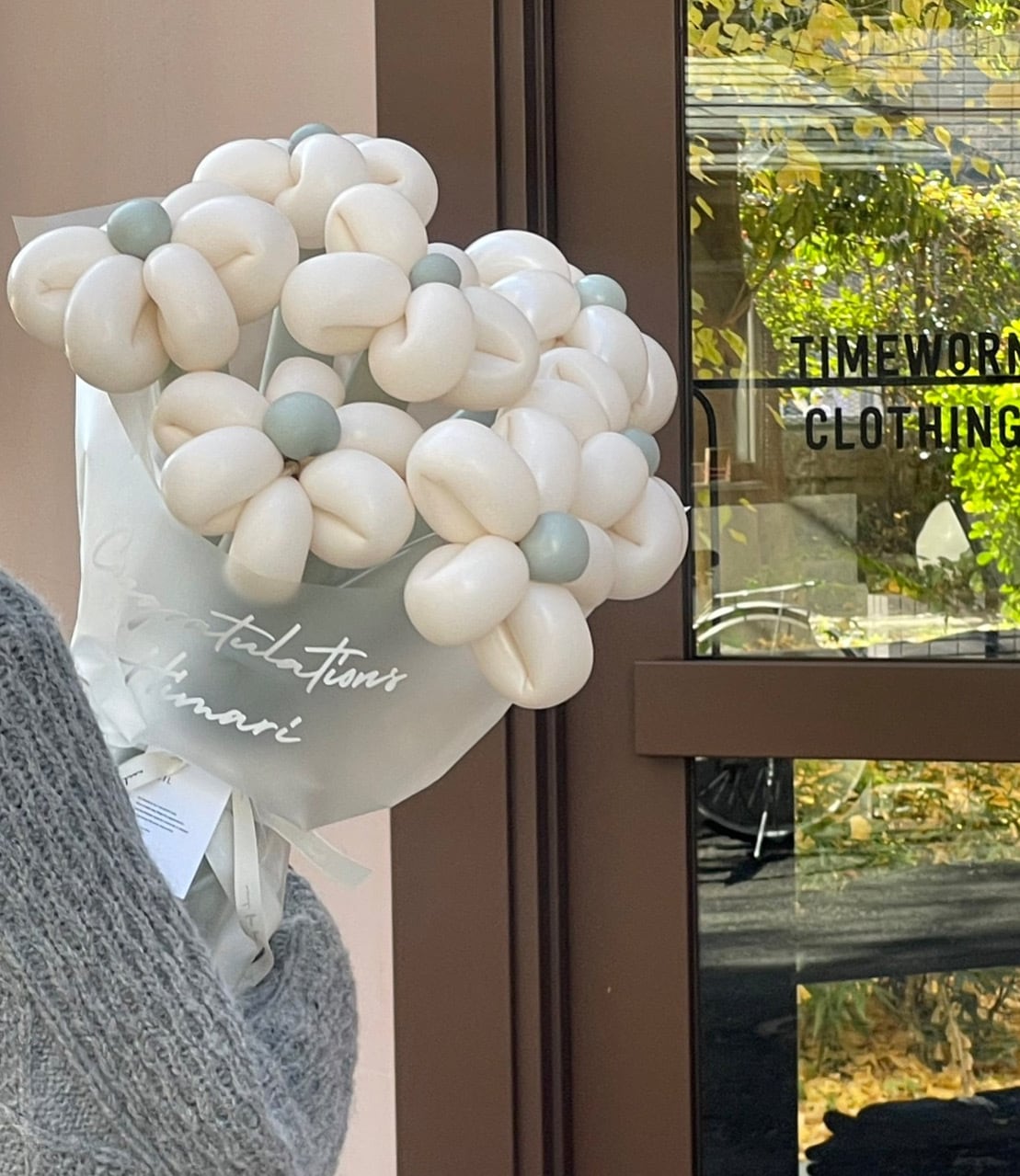 balloon flower bouquet-ラッピングver-【全41色】