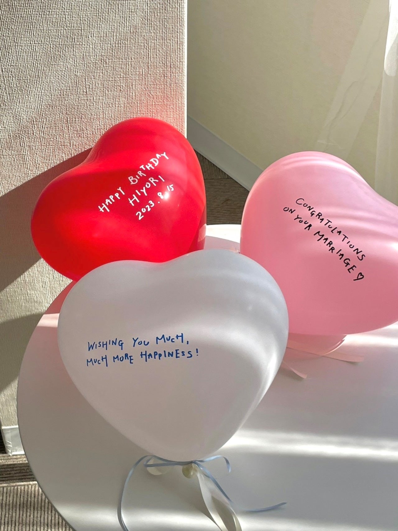 Heart message balloon【全9色】