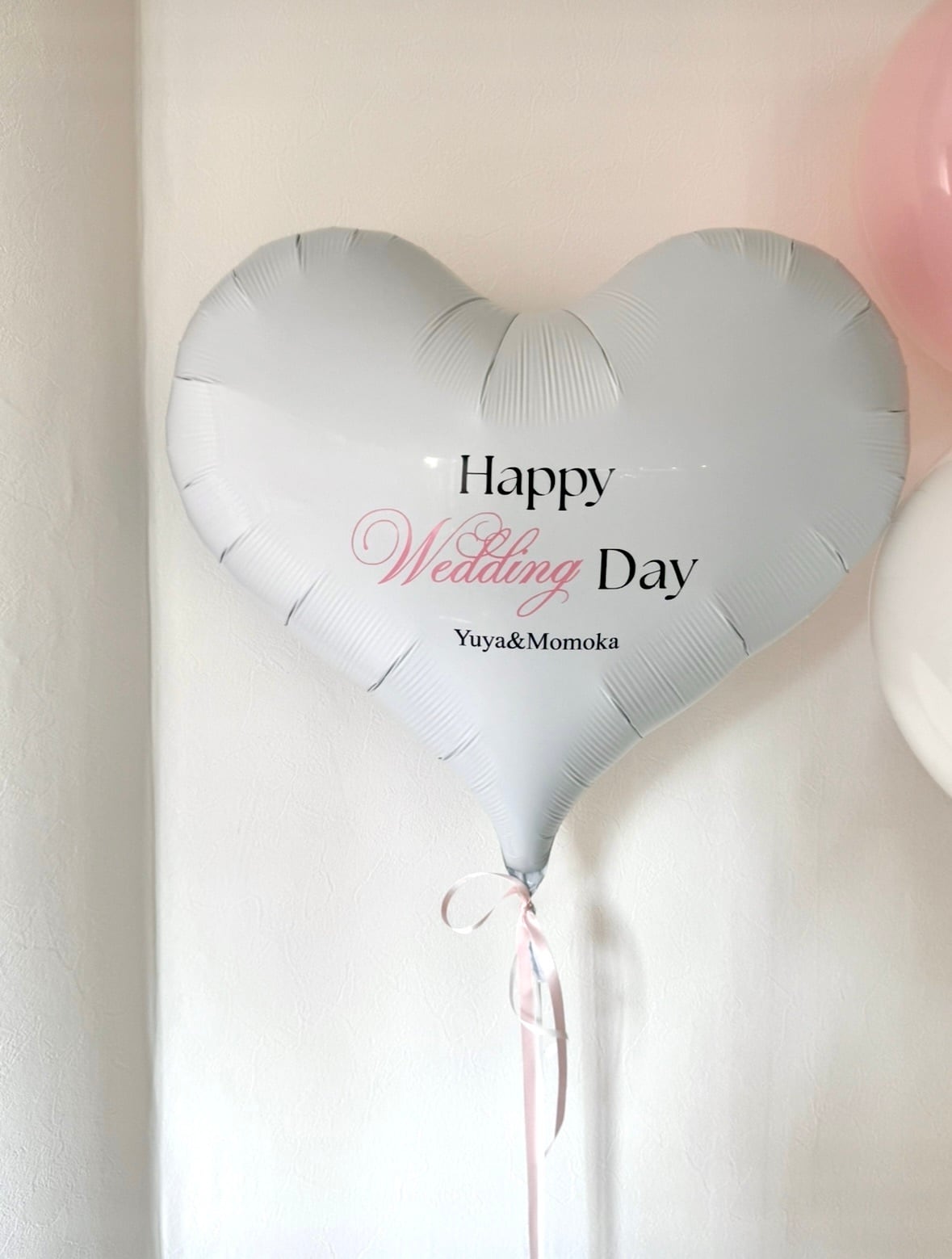 design 04 heart balloon-BIG size-【全2色】【ウェディング】