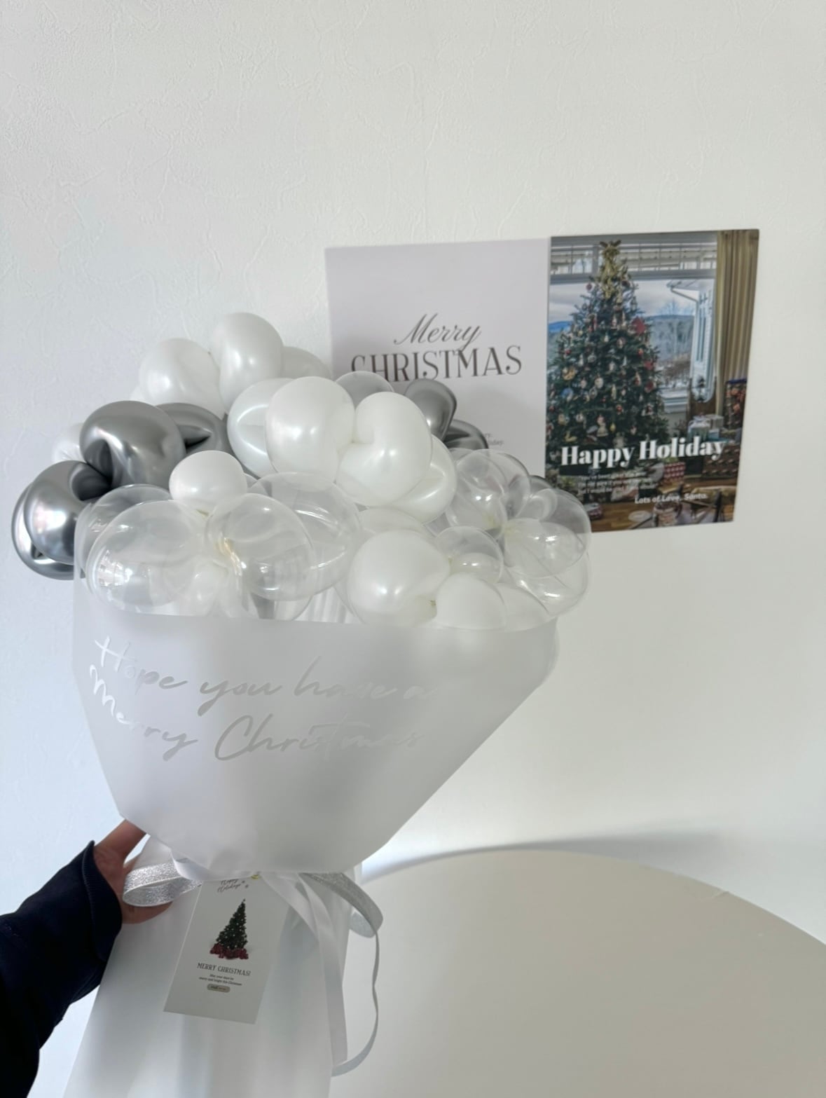 Xmas balloon flower bouquet -02-【クリスマス】