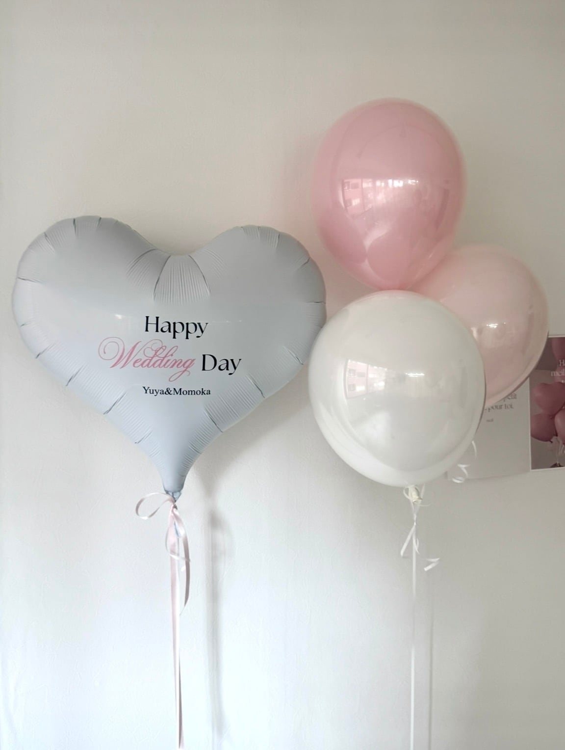 design 04 big heart & oval balloon SET【ウェディング】【セット商品】