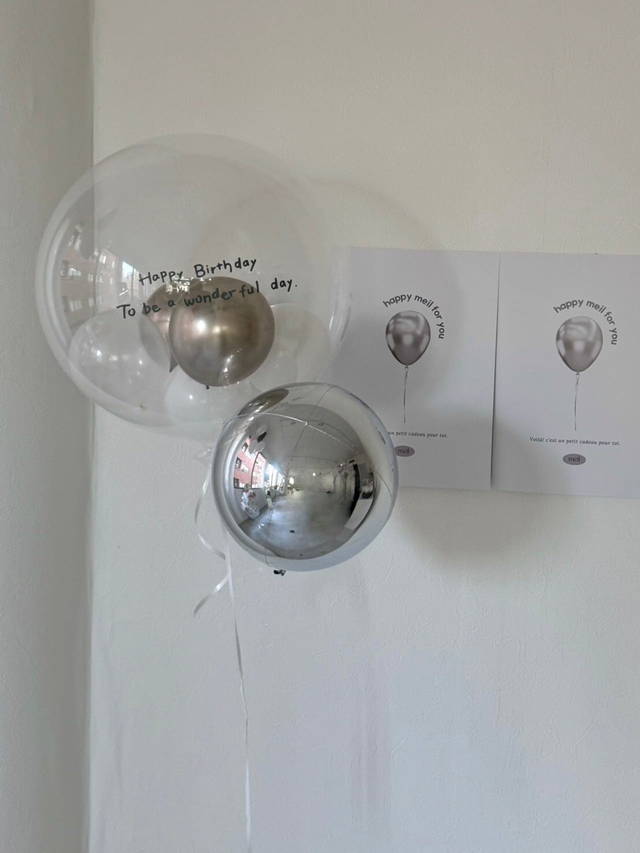 clear round balloon 2SET -SMALL size-【全6色】