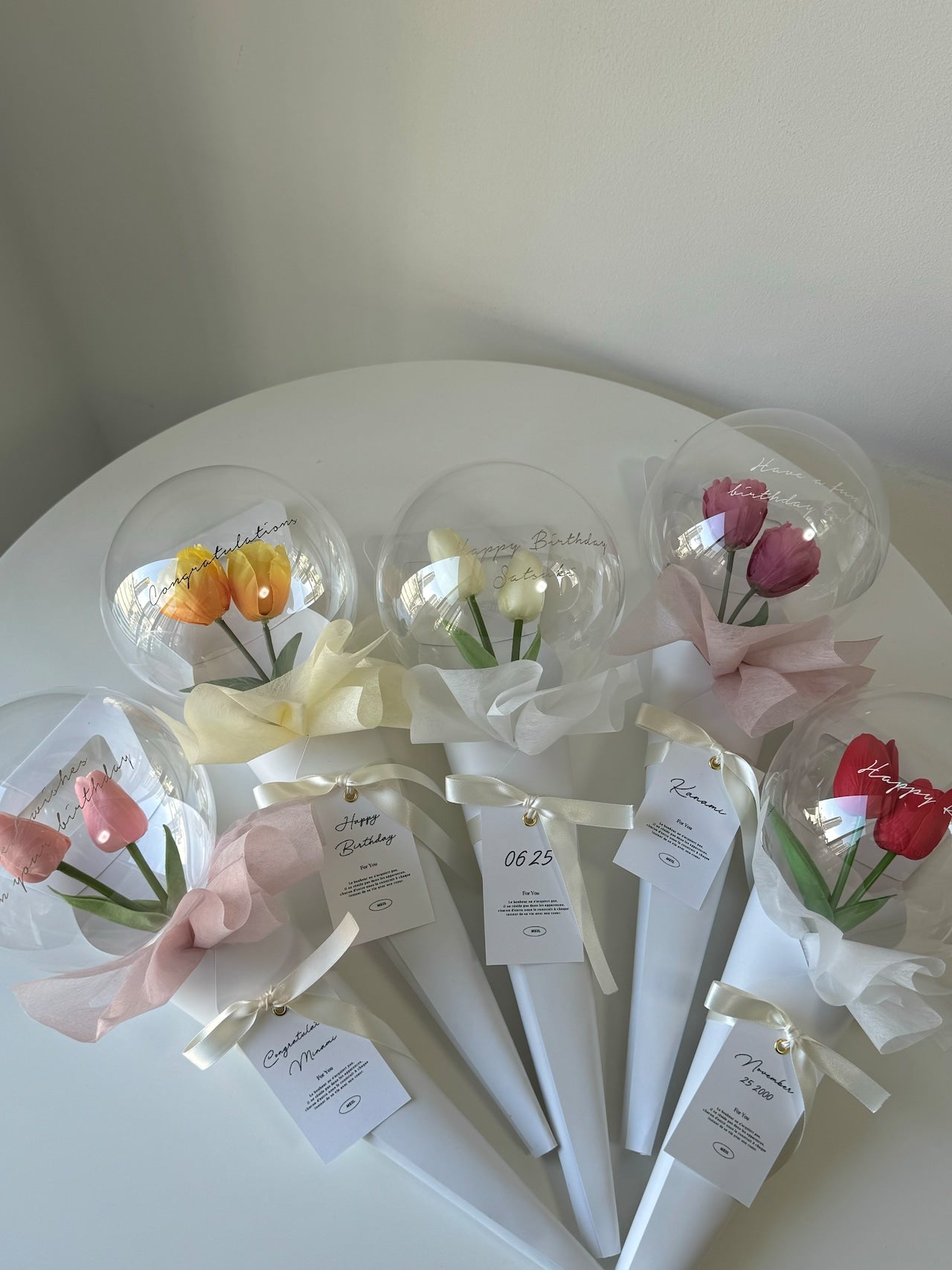 Balloon stick bouquet -tulip-【全5色】