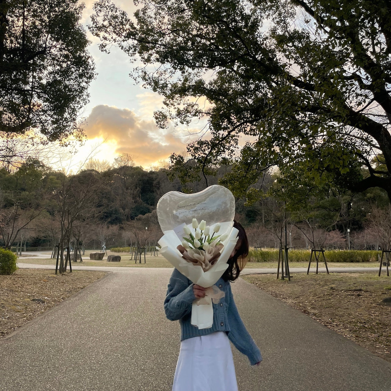 Heart balloon bouquet-Tulips-【全2色】