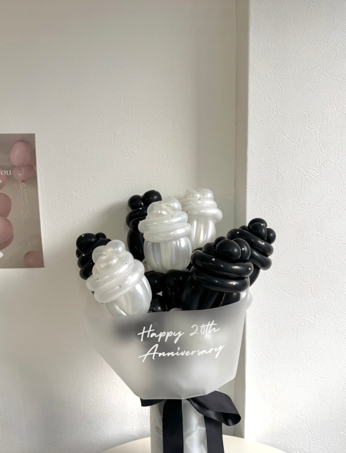 rose balloon bouquet ラインストーン付き【全7色】