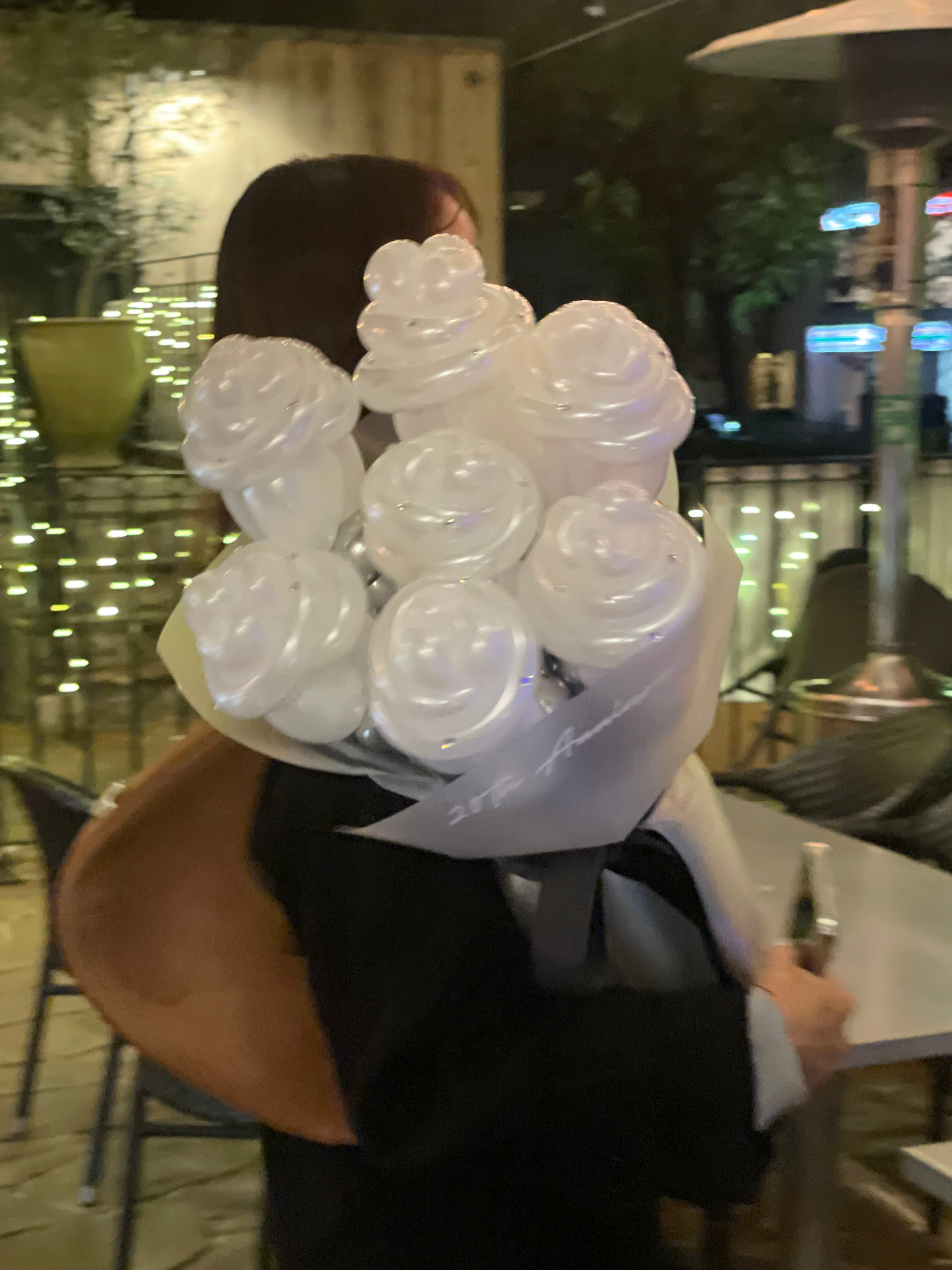 rose balloon bouquet ラインストーン付き【全7色】