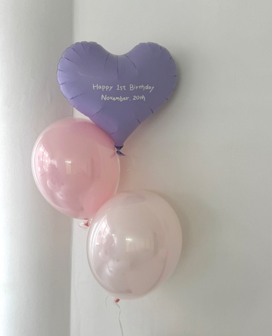 heart oval balloon 3SET 【カスタマイズ】