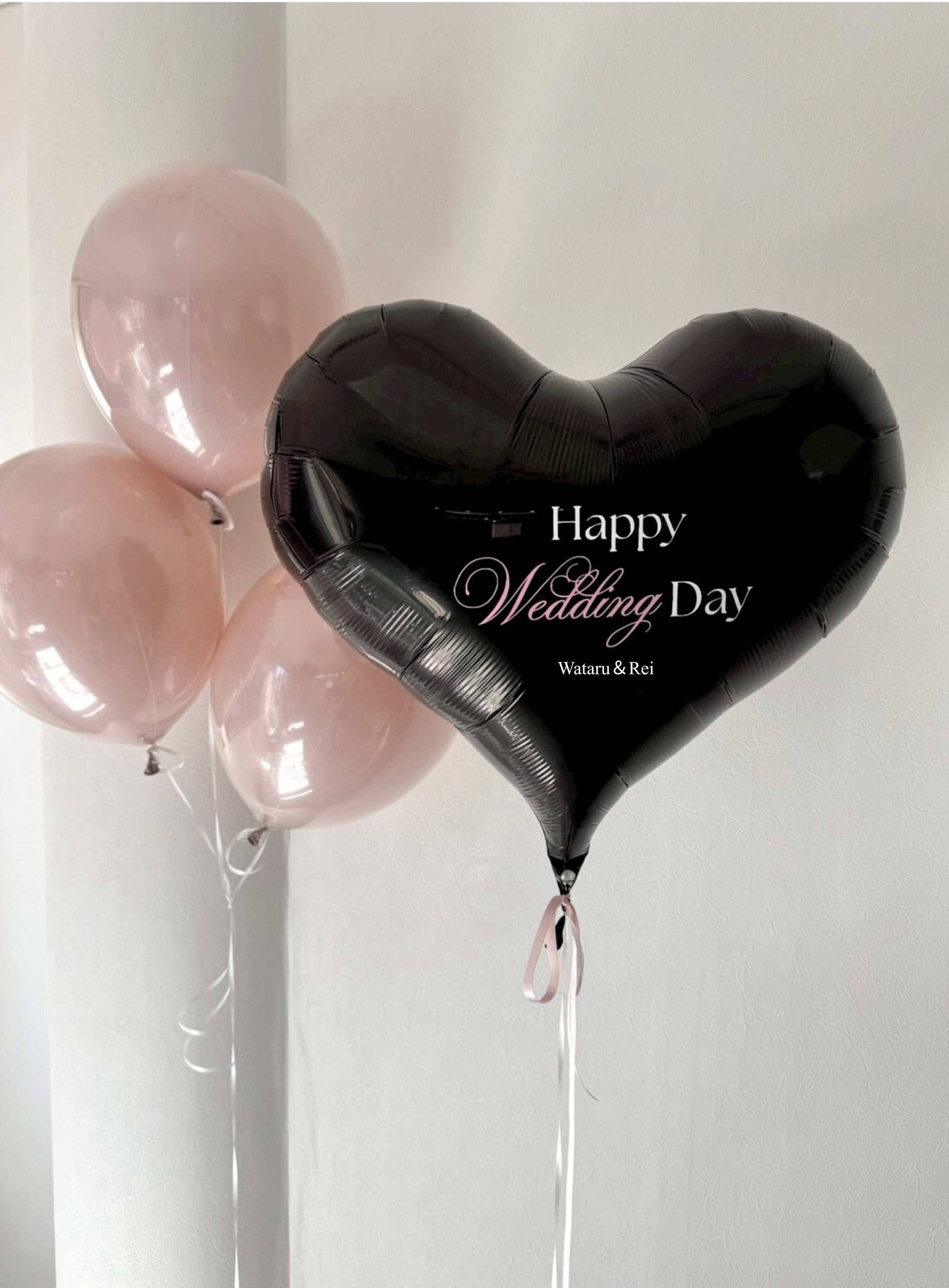design 04 big heart & oval balloon SET【ウェディング】【セット商品】