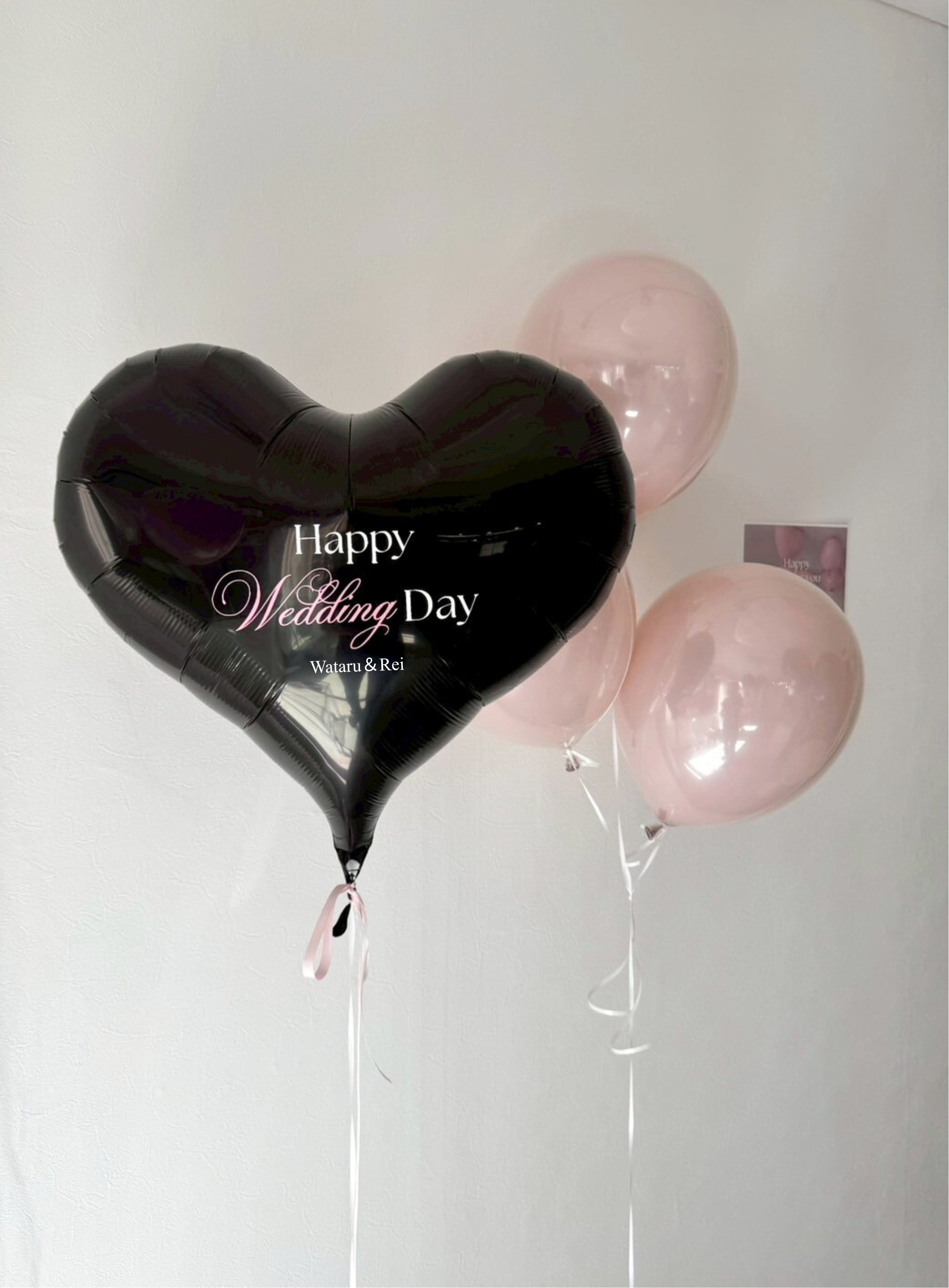 design 04 big heart & oval balloon SET【ウェディング】【セット商品】