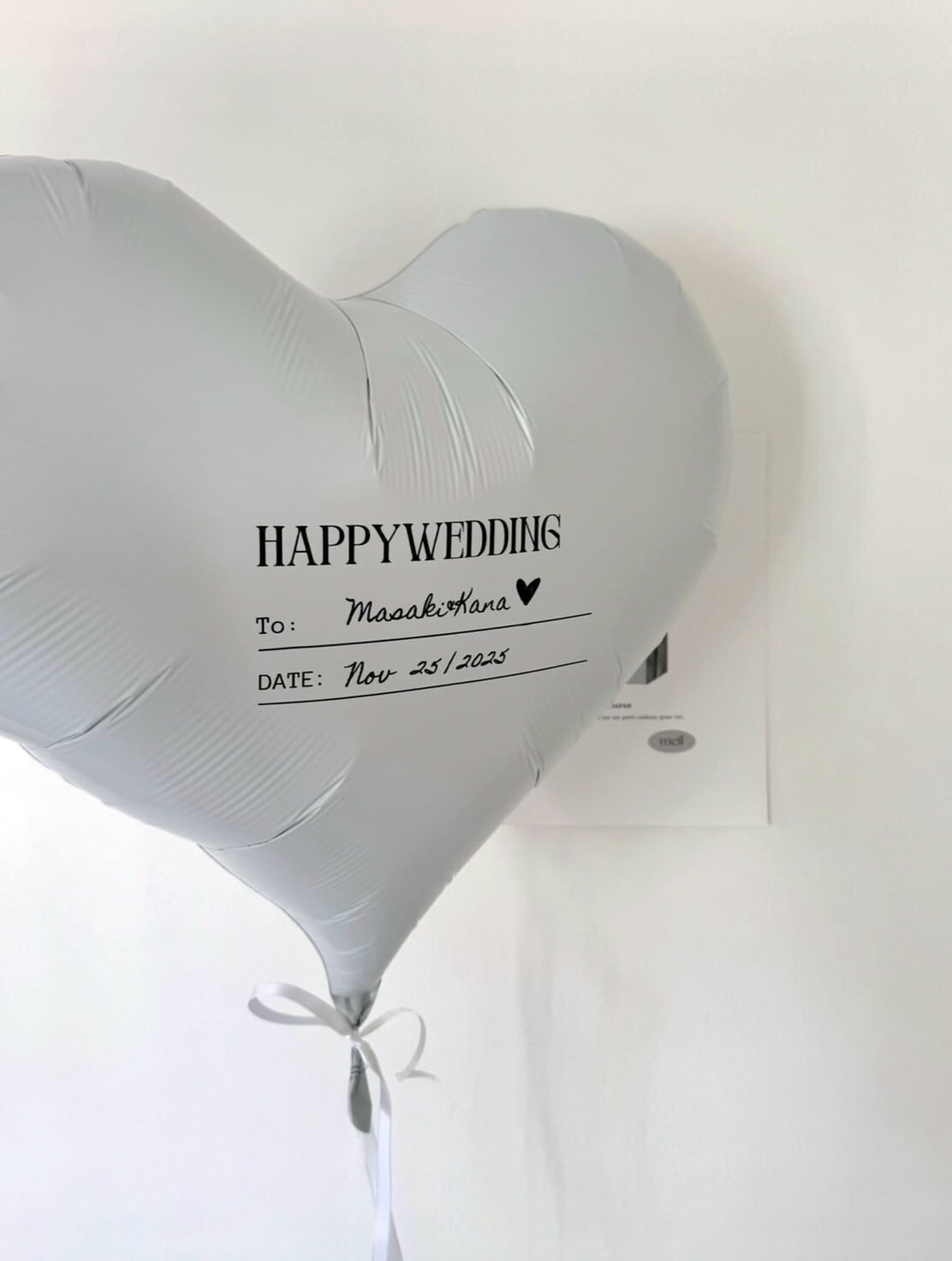 letter heart balloon-BIG size-【全2色】