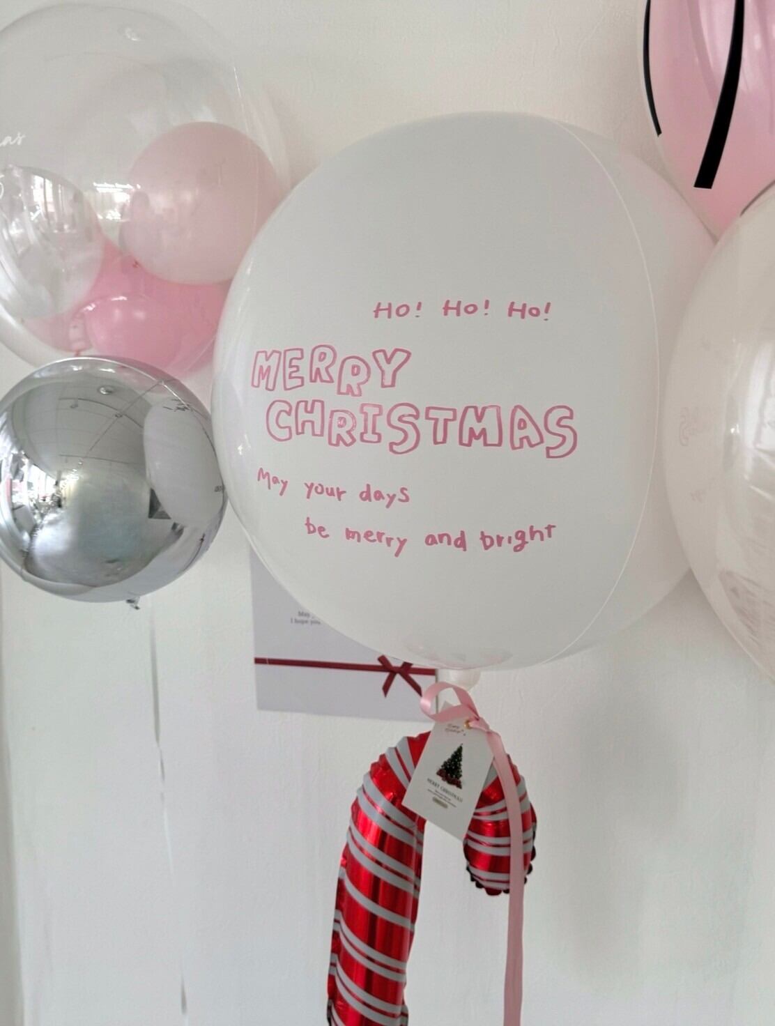 ball float balloon -04- 【赤・白2色展開】【クリスマス】