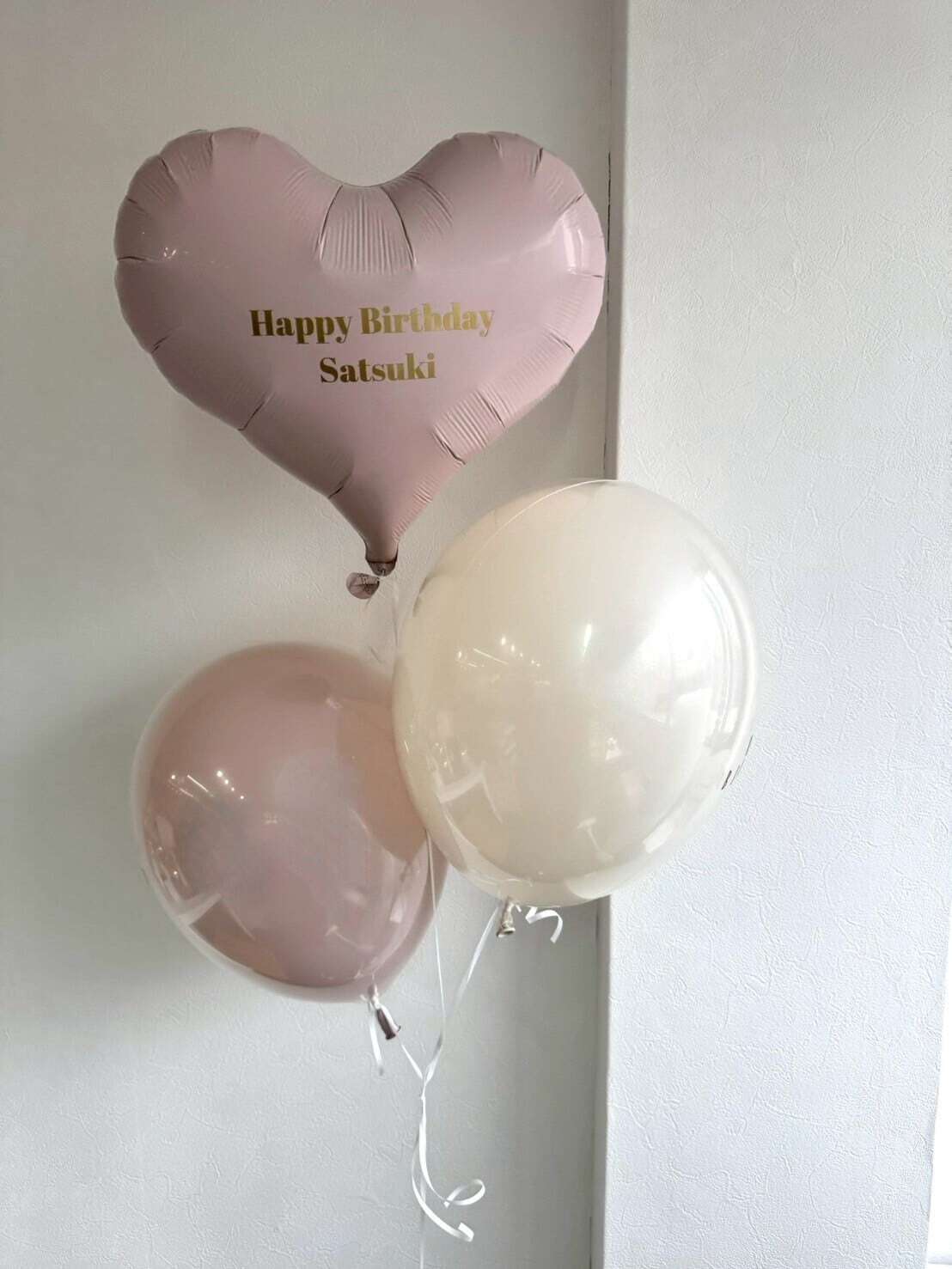 heart oval balloon 3SET 【カスタマイズ】