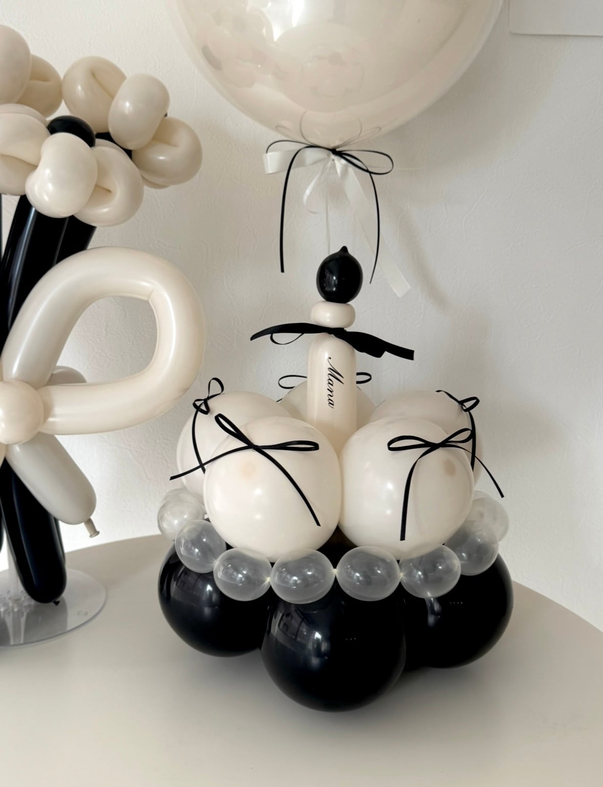 black×beige balloon 3SET【セット商品】【カラー変更可】