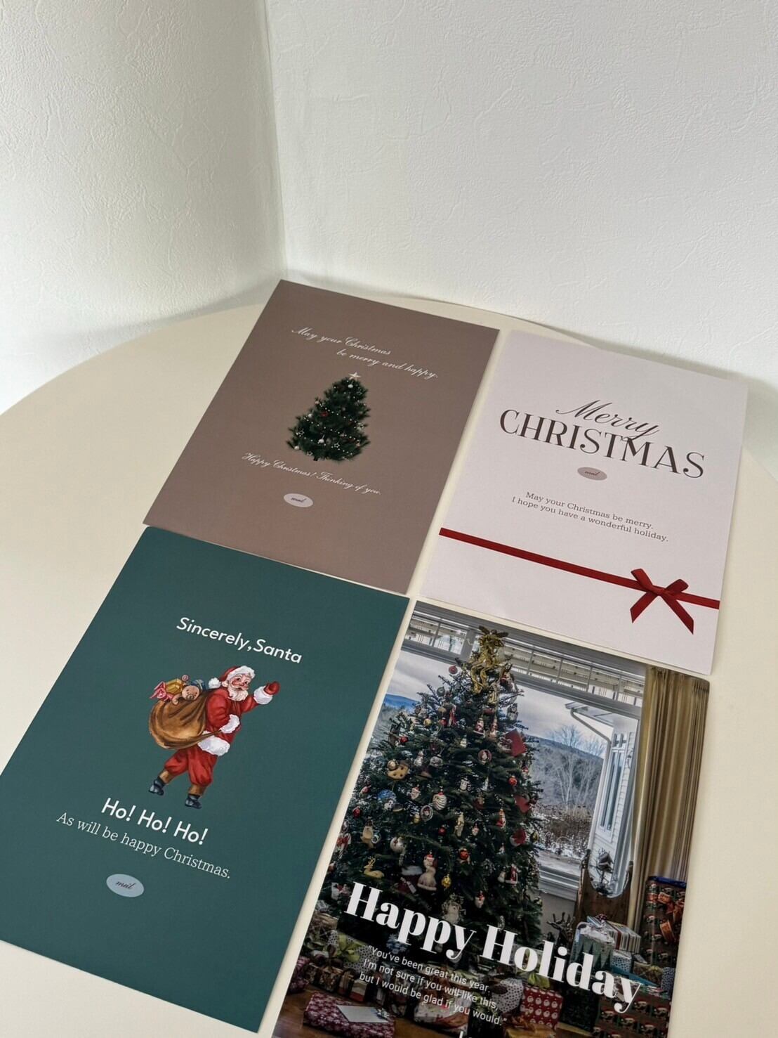 Xmas オリジナルポスター 4枚セット【クリスマス】