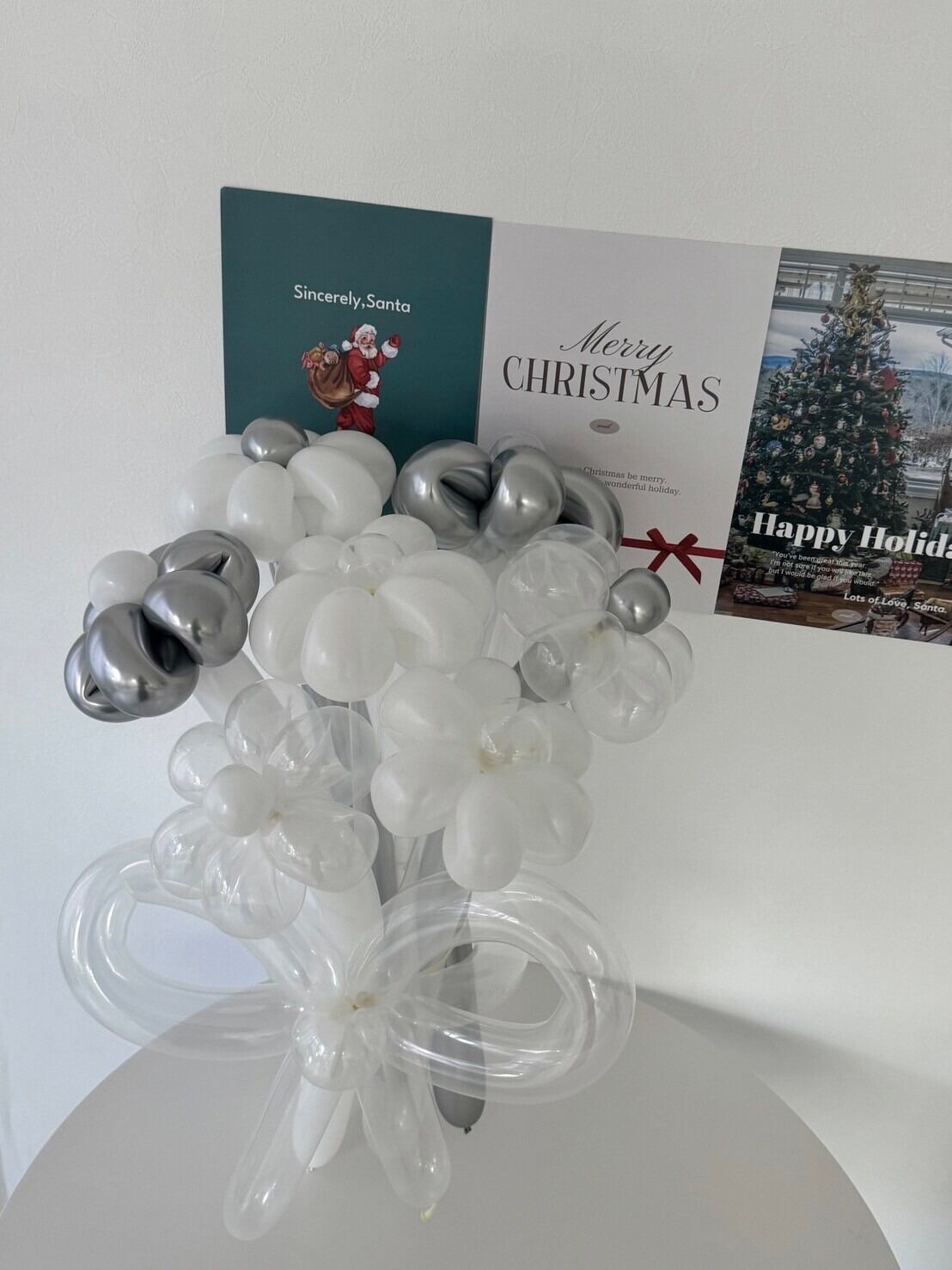Xmas balloon flower box -02-【クリスマス】