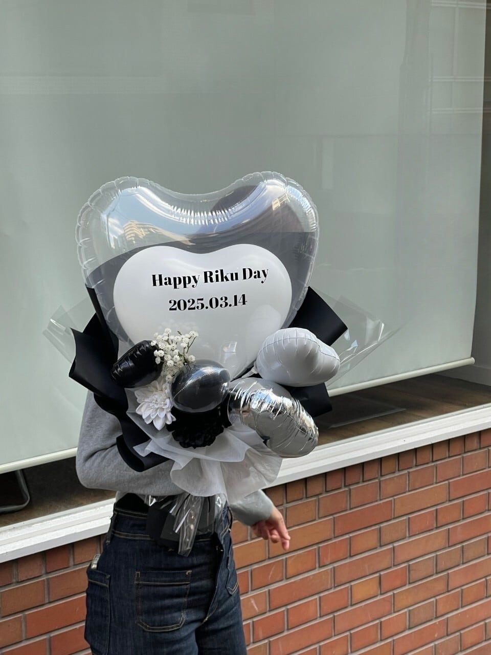 belle heart balloon bouquet 【全6色】