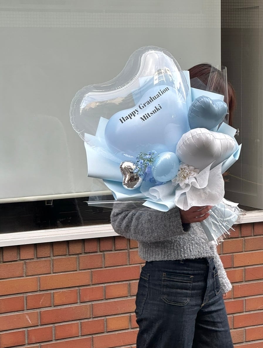 belle heart balloon bouquet 【全6色】