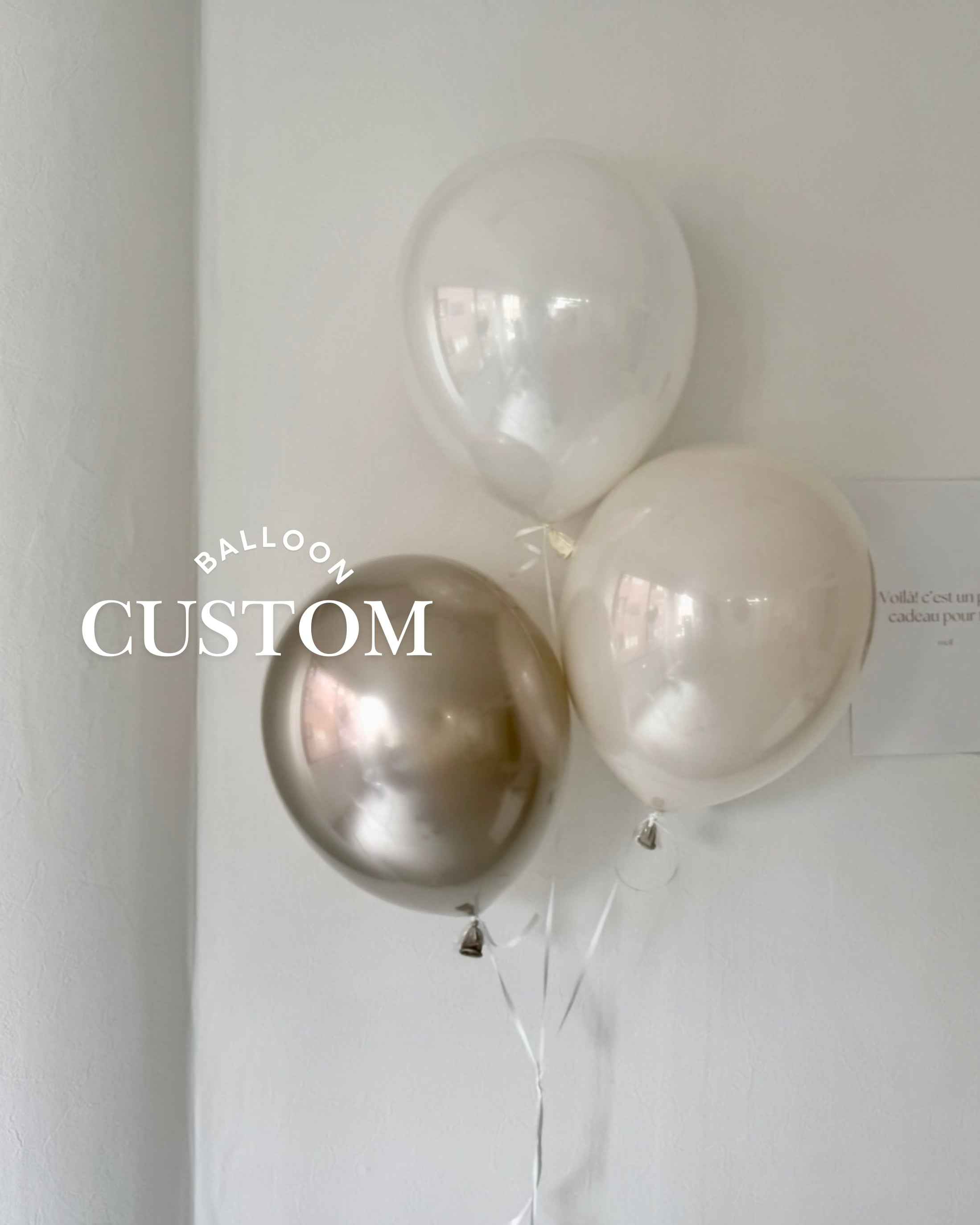 oval balloon 3SET【カスタマイズ】