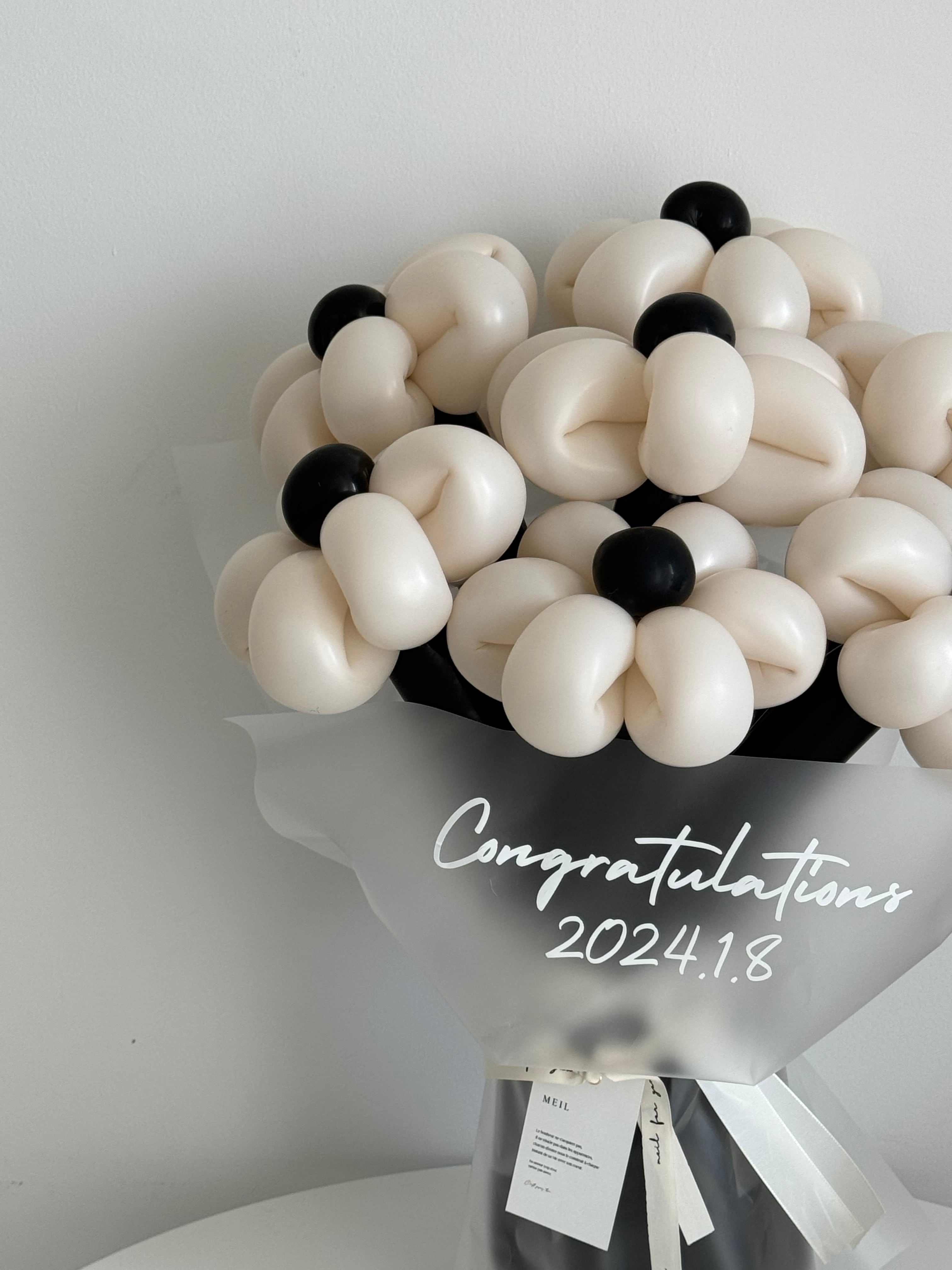 balloon flower bouquet-ラッピングver-【全41色】