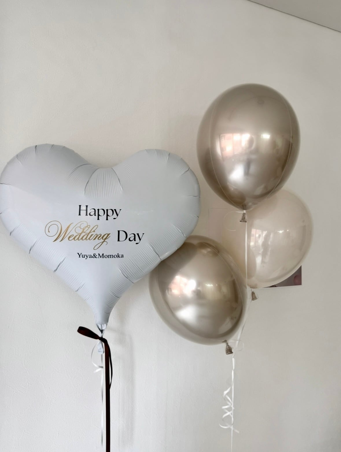 design 04 big heart & oval balloon SET【ウェディング】【セット商品】
